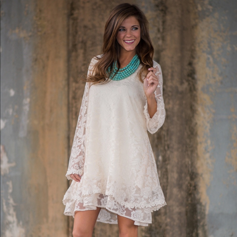 Come back to you dress - cream